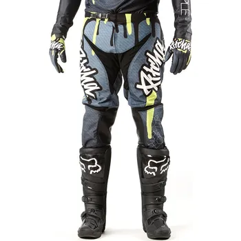 Pánské kalhoty PITCHA kalhoty DRIPP 25 grey/fluo yellow - 34