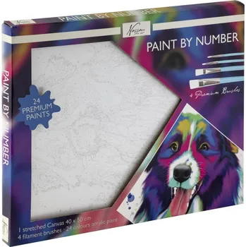 Malovaní na plátno 40x50cm Pes