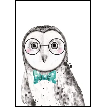 Plakát Jen tak z lásky Plakát Sovička Rozměr plakátu: A4 (21 x 29,7 cm), Varianta sovičky: Sovička gentleman