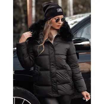 Dámská zimní bunda NORDKOLL prošívaná s kapucí černá