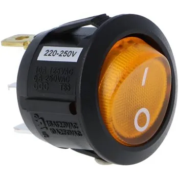 vypínač R13-112B-02-BY-2D-N-2 kolébkový spínač