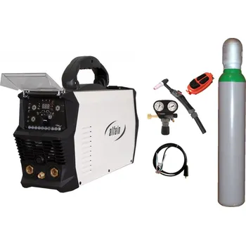 Svářečka ALFA IN PERUN 200 AC/DC Pulse + TIG hořák PARKER 4m U/D + ventil + lahev SET TOP