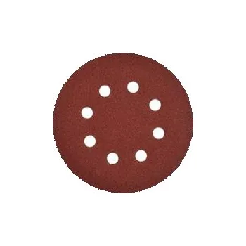 Dílna Brusné papírové kotouče, smirek, průměr 125mm, 8 otvorů, různé hrubosti a velikosti balení, Počet kusů: 50ks,Zrnitost: P40