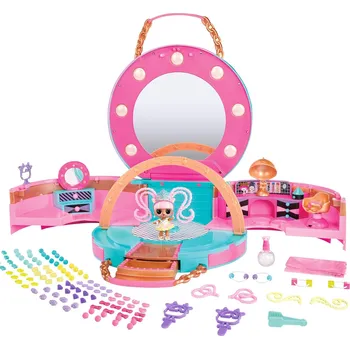 Panenka MGA L.O.L. Surprise! Kadeřnický salón pro panenku s korálkovými vlasy