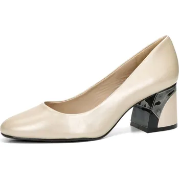 Dámské lodičky ETIMEĒ dámské kožené lodičky - béžové