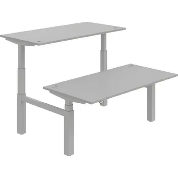 Kancelářský vozík HOBIS párový výškově stavitelný stůl MOTION DUAL MSD 3 1600, stand.ovládání, šedá + doprava zdarma