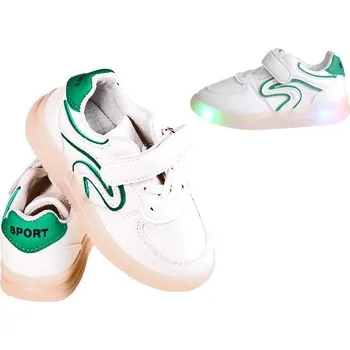 Dívčí tenisky Dětské tenisky svítící Sport zelené