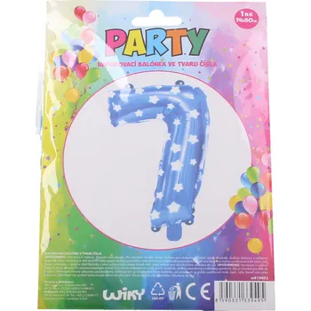 Balónek Balónek nafukovací - číslo 7 modrý