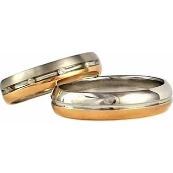 Prsten Ráj snubních prstenů | Luxusní zlaté snubní prsteny s přírodními diamanty - skladem - 4631