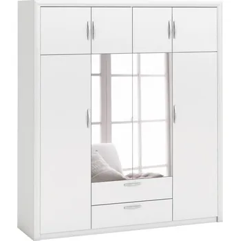 Šatní skříň Šatní skříň PLUTON lamino perleťově bílá IDEA 105518