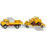 SIKU Super - souprava Mercedes-Benz 710 převážející nakladač 411 Bölling 1:50