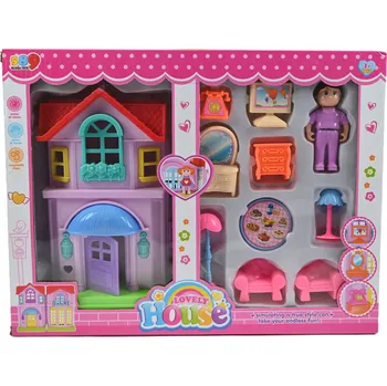 Domeček pro panenku Domeček pro panenky Midex DOMEČEK PRO PANENKY 17 cm