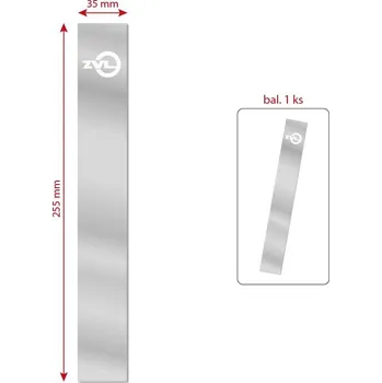 Karburátor MOTOMAX, s.r.o. Nálepka nádrže ZVL stříbrná - bílý potisk *M