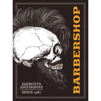 Obraz Cedule Barbershop - Haircuts and Shaves, Since 1987