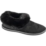 Černé dámské pantofle s kožíškem Skechers Cozy Campfire - Winter Nights 169012-BBK Velikost: 36
