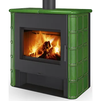 Krbová kamna Romotop - TELDE - keramika rustik 49400 Černá matná