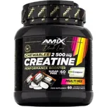 Amix Black line creatine creapure 2 500 mg chewable tabs zero sugar 60 tablet + Sleva 3 % pro registrované