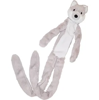 Hračka pro psa Nobby plyšová hračka pro psy Vlk 105 cm uvnitř s lanem