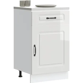 Kuchyňská skříňka Kuchyňská spodní skříňka "Kalmar" lesk bílá kompozitní Bílá 853479