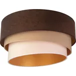 Duolla - Stropní svítidlo DEVON 1xE27/40W/230V pr. 45 cm hnědá/béžová