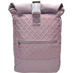 Starofialový dámský rolovací batoh s kosočtverci Mona