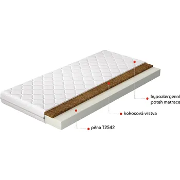Matrace Matrace Luna Rozměr: 200 x 200 cm, Potah: Hypoalergenní potah