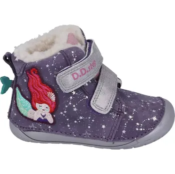 Dívčí tenisky Zimní boty DDstep 070 - fialové - mořská panna 20
