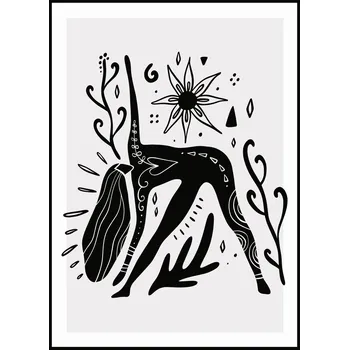 Plakát Jen tak z lásky Plakát Jóga Trojúhelník Rozměr plakátu: A4 (21 x 29,7 cm)