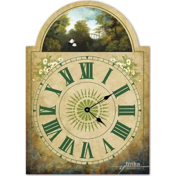 Hodiny Velké dřevěné selské hodiny - Snídaně, Klára Trnková
