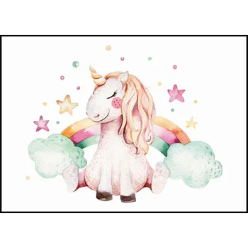 Plakát Jen tak z lásky Plakát Jednorožec s duhou Rozměr plakátu: A4 (21 x 29,7 cm)