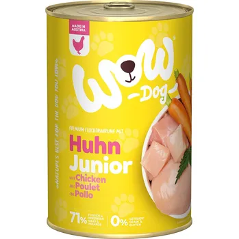 Krmivo pro psa 6x400g WOW Junior - kuřecí