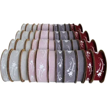 Stuha Maják Stuha zdobeny hvězdami nebo bez zdobení mix barev