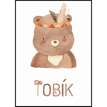 Plakát Jen tak z lásky Plakát Jméno se zvířátkem Rozměr plakátu: 50 x 70 cm, Zvířátko: Medvídek