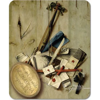 Podložka pod myš Podložka pod myš - Zmatek na stole neznamená nepořádek