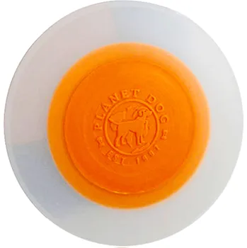 Hračka pro psa Planet Dog Orbee-Tuff Zoom Flyer Frisbee 16,5cm fosfor/oranžový