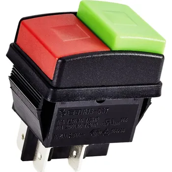 vypínač R13-537A-01-R/G dvojitý tlačítkový spínač