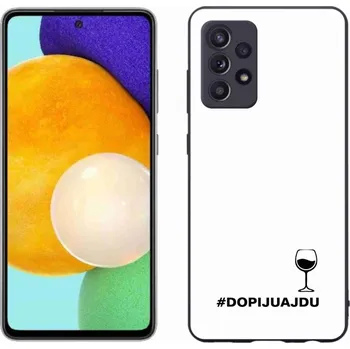 Pouzdro na mobilní telefon Gelový kryt mmCase na Samsung Galaxy A52/A52 5G - vinný motiv bílé pozadí