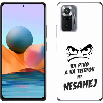 Pouzdro na mobilní telefon Gelový kryt mmCase na Xiaomi Redmi Note 10 Pro - pivní motiv 2 bílé pozadí