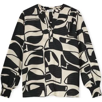 Dámská halenka Halenka Kyra Isa černo-krémový vzor futuro Velikost: 36