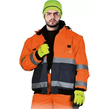 pracovní bunda Leber&Hollman VIBER PG reflexní zimní bunda 2v1 oranžová