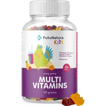 FutuNatura Kids MULTI VITAMINS – Gumové bonbony pro děti, 120 ks