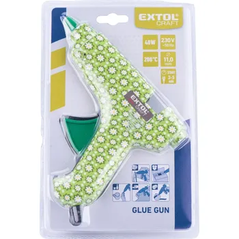 Tavná pistole pistole tavná lepící, květinová, ?11mm, 40W