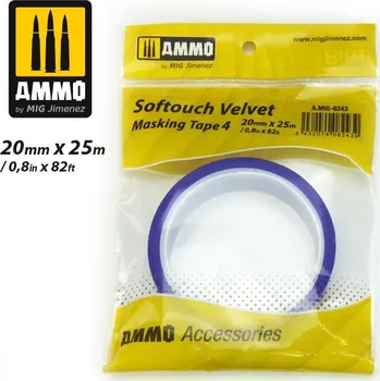 RC vybavení Softouch Velvet Maskovací páska #4 (20 mm x 25 m)