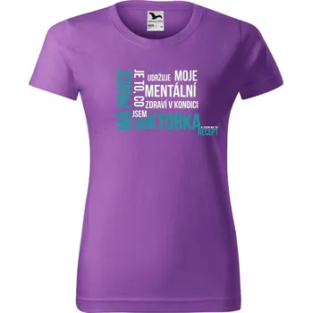DOBRÝ TRIKO Dámské tričko Má práce DOKTORKA Barva: Fialová, Velikost: M