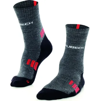 Pánské ponožky BRUBECK PÁNSKÉ TREKINGOVÉ PONOŽKY SC5002M Barva: Červená, Velikost: XL