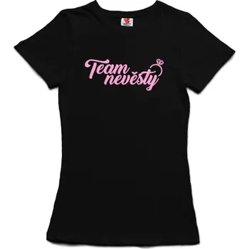 Svatební dekorace Team nevěsty - dámské tričko s potiskem L fialová - purple Bílá - 401