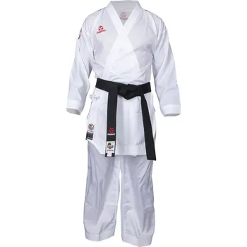 Oblečení pro bojové sporty Hayashi kumite kimono AirDeluxe - WKF approved, bílá/červená, 0474-11 170