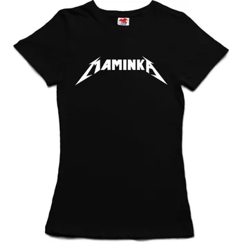 Žertovný předmět Metallica maminka - dámské tričko s potiskem S černá - black Bílá - 401