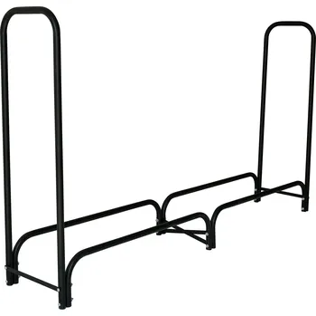 Aga K20041 kovový stojan na dřevo 200 x 36 x 116 cm černý