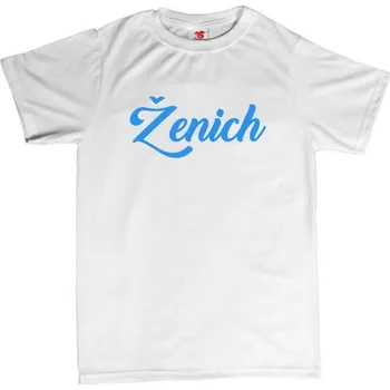 Svatební dekorace Ženich - pánské tričko s potiskem L žlutá - yellow Modrá - 403